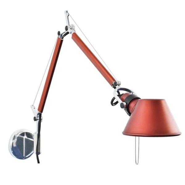 Artemide Tolomeo Micro Rød Væglampe