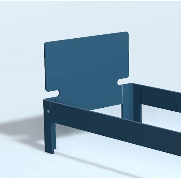 Auping Auronde Høj Sengegavl - Royal Blue - Enkeltseng