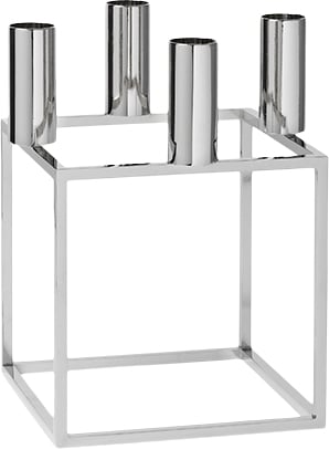 Kubus 4, Candle Holder, Nickelplat