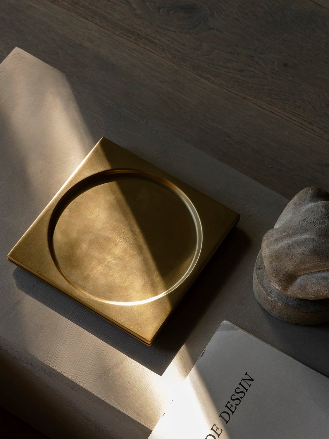 Divot Tray, Brass
