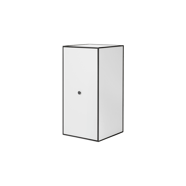 Audo Frame Skab 70 med Låge & 2 Hylder Hvid