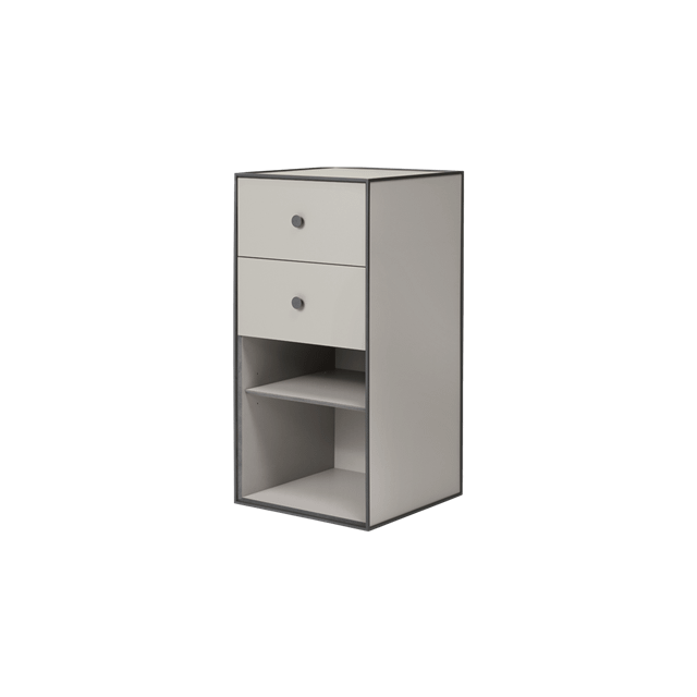 Audo Frame Skab 70 med Hylde & 2 Skuffer Sand