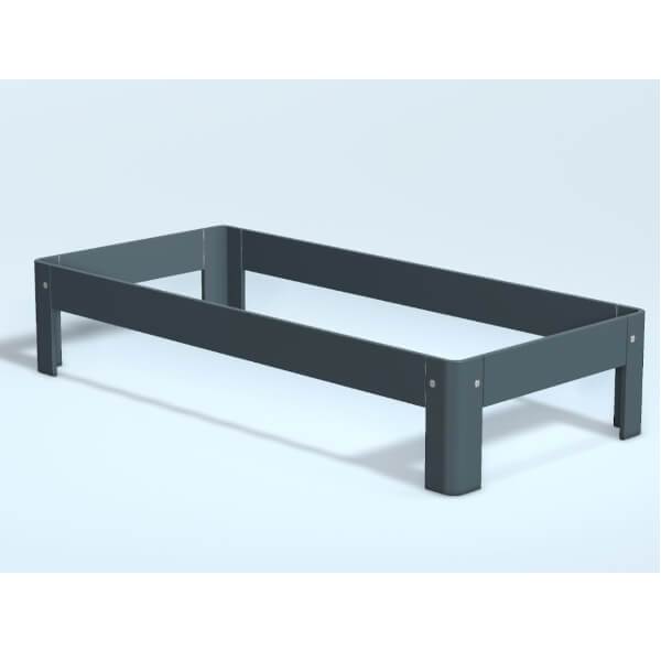 Auping Auronde cool grey - enkeltseng