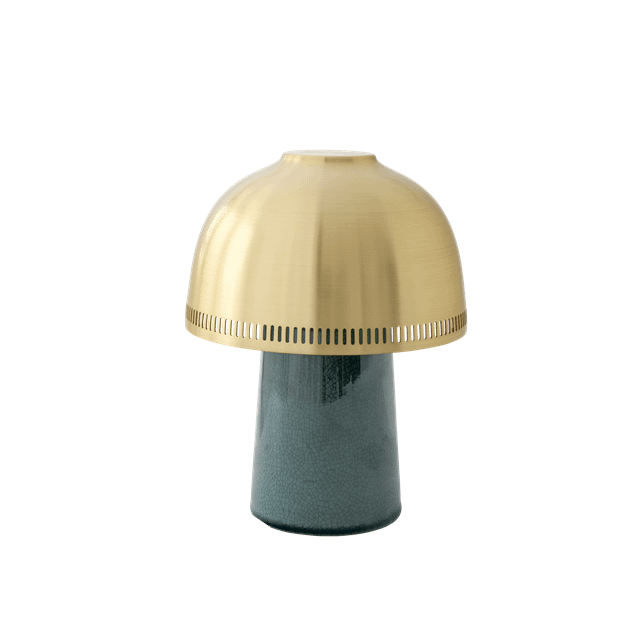 &Tradition Raku SH8 Transportabel Lampe Blå Grøn/Messing