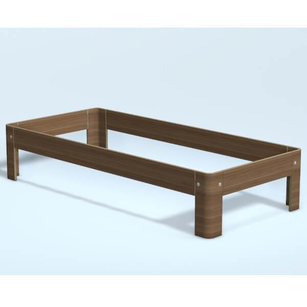 Auping Auronde natural walnut - enkeltseng