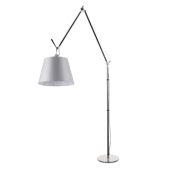 Artemide Tolomeo Mega Gulvlampe Satin 42 cm Skærm med Lysdæmper