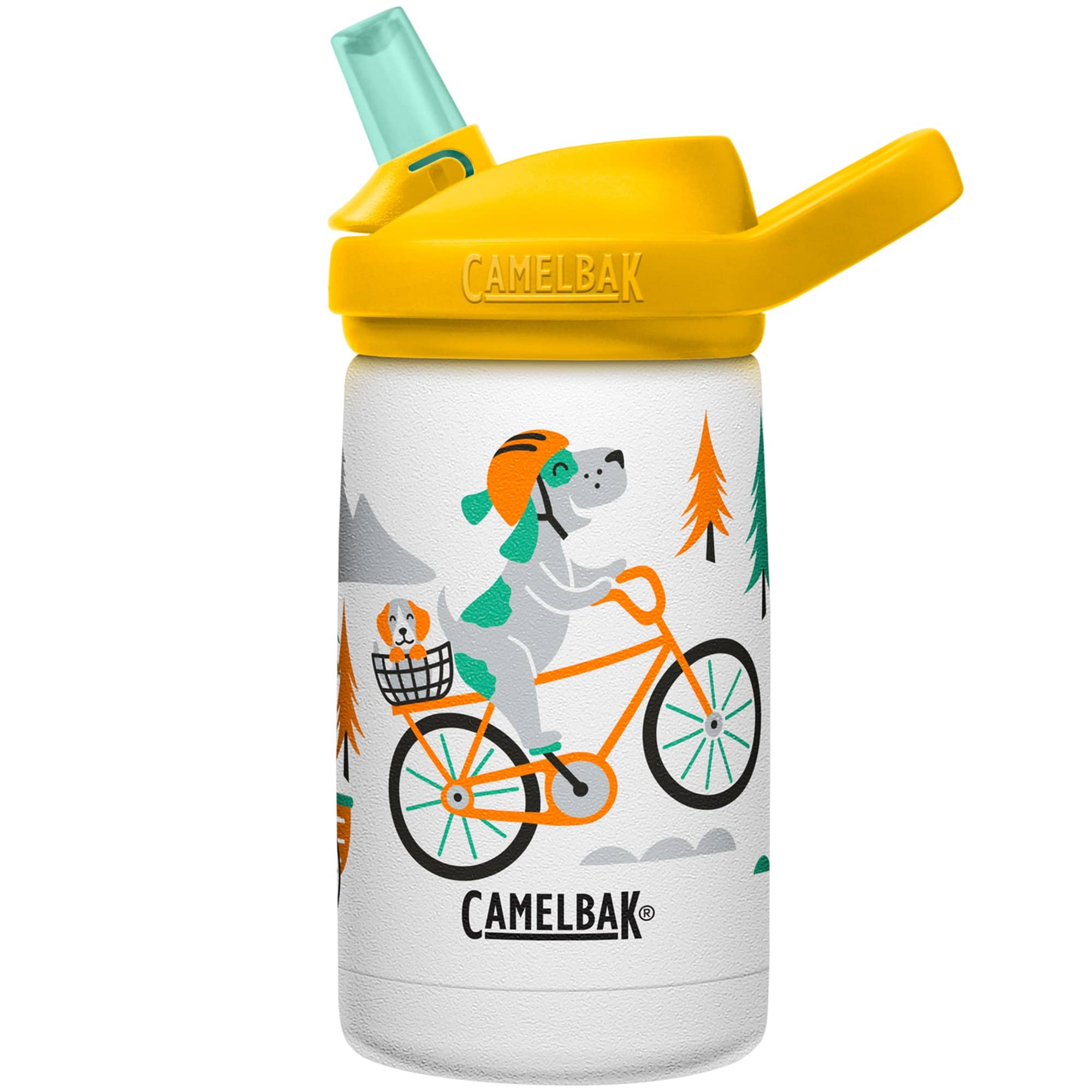 Eddy+ Kids SST drikkeflaske 0,35 liter, biking dogs
