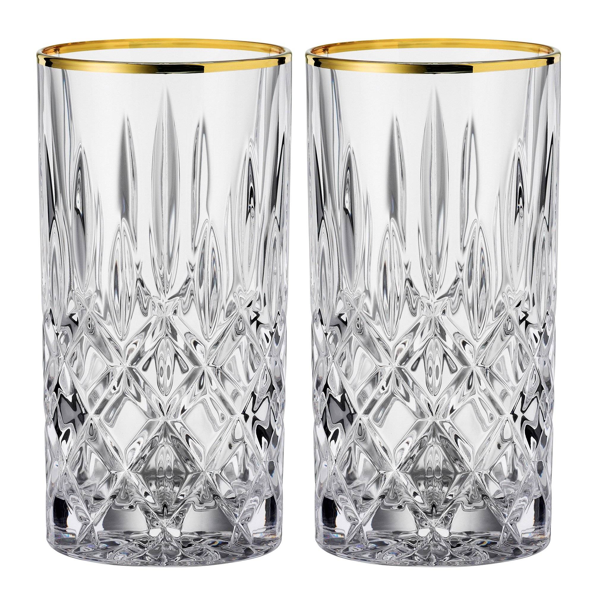 Noblesse longdrinkglas, 37,5 cl, gold, 2 stk.