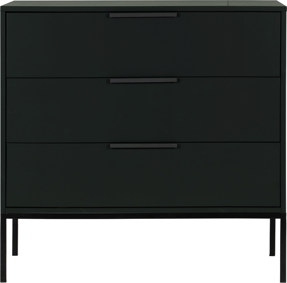 Adam Kommode, Sort, H93x52x94 cm, Fyrretræ