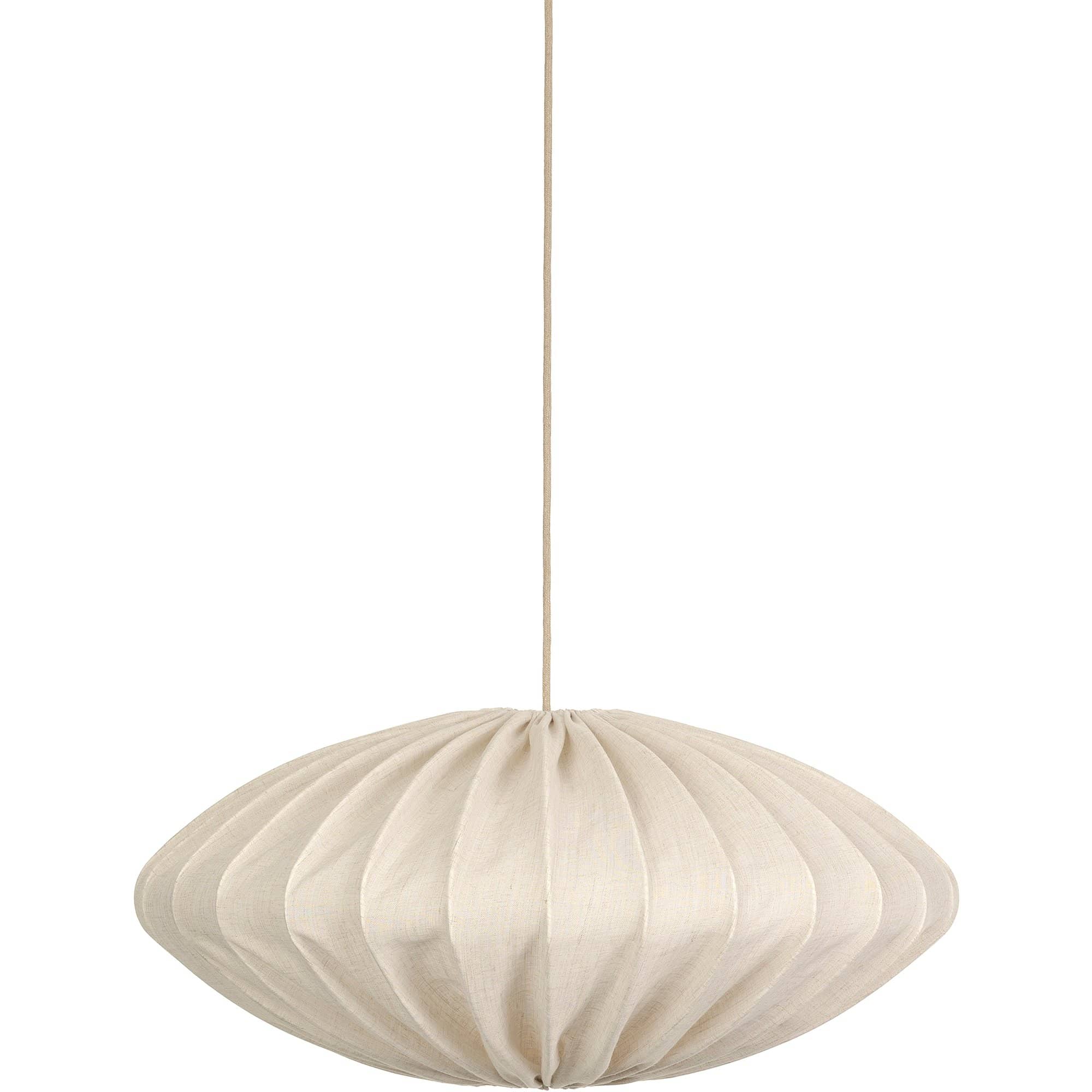Ellipse loftslampe, 80 cm, hør, naturel