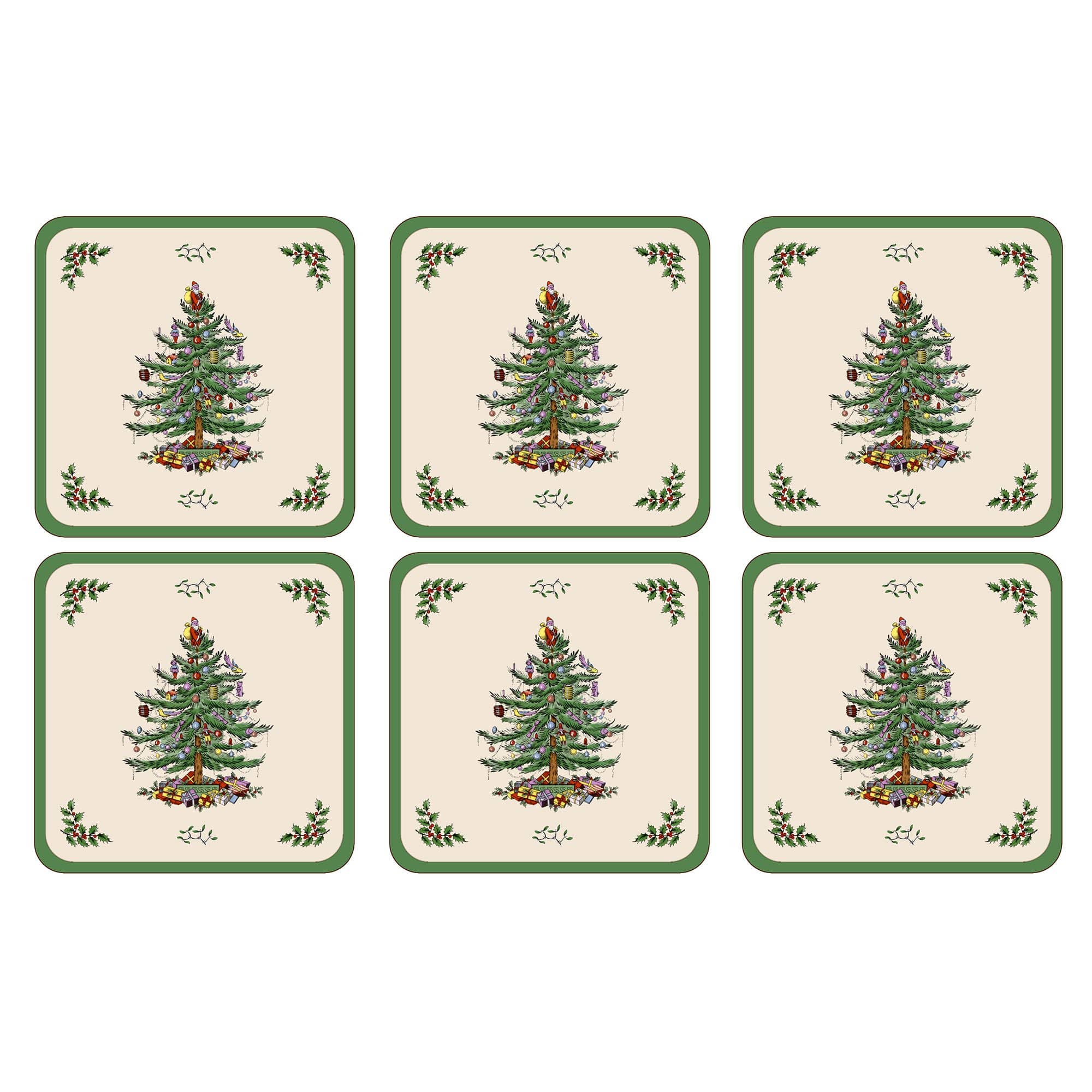 Christmas Tree glasbrikker, 6 stk.