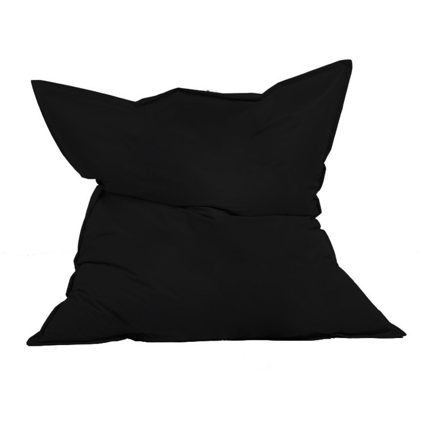 NORDVÄRK Giant udendørs pude sækkestol - sort polyester (140x180)