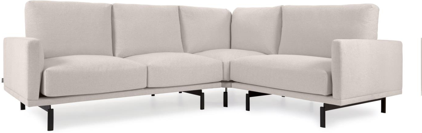 Galene, Hjørnesofa, beige, H94x267x207 cm, polstret
