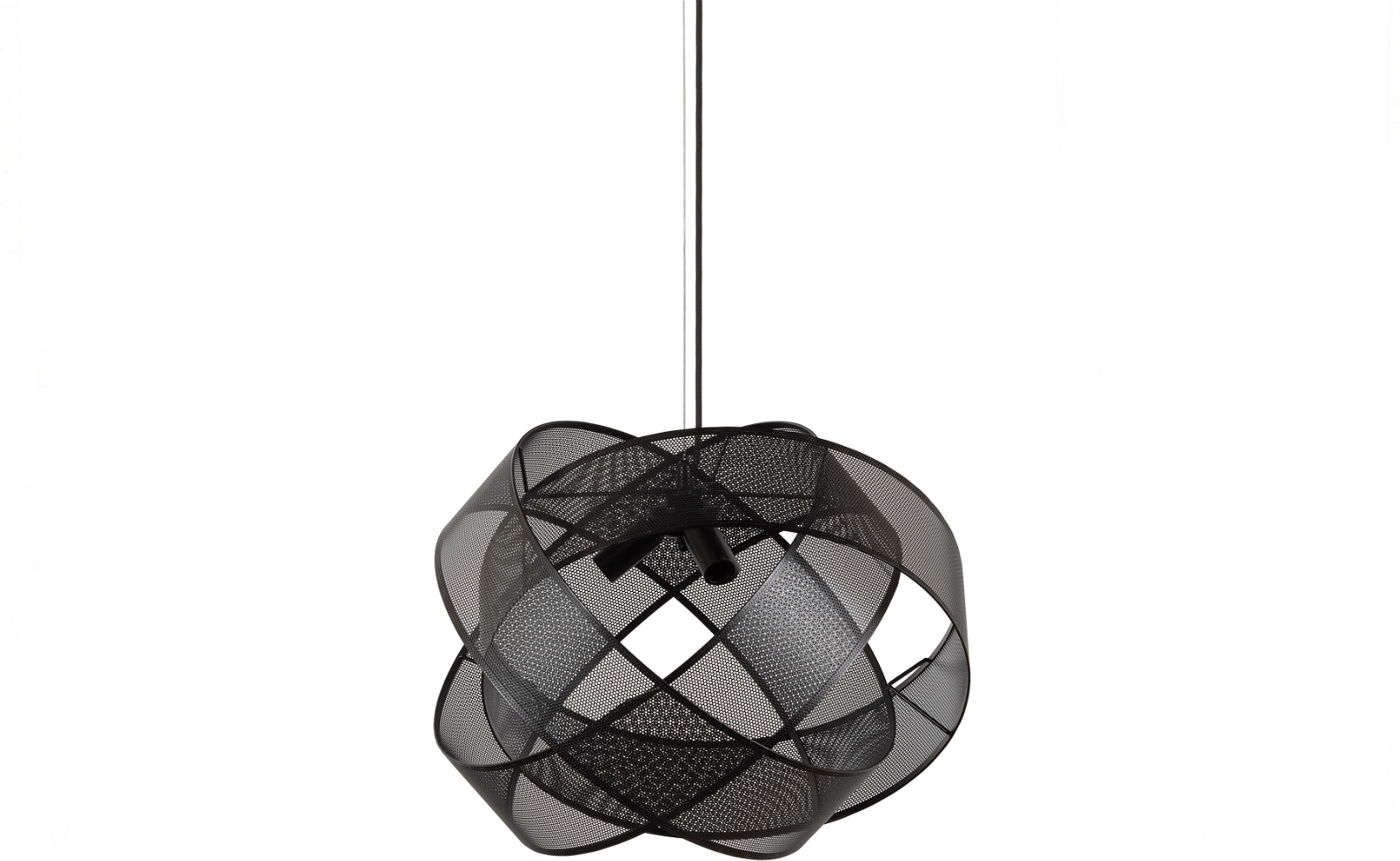 Arie Pendellampe, sort metal, H40x50x50 cm