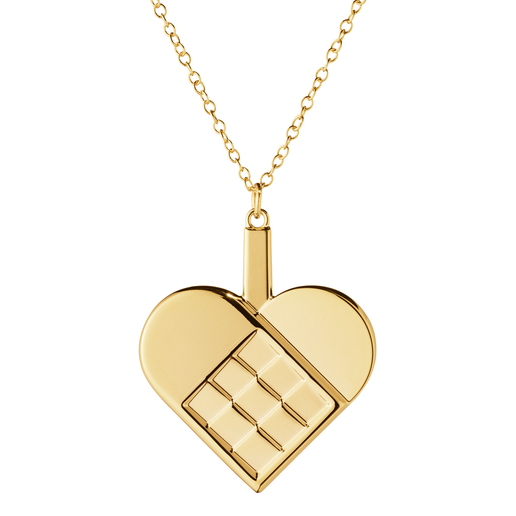 Georg Jensen CC 2025 Julepynt hjerte, 18K-belagt