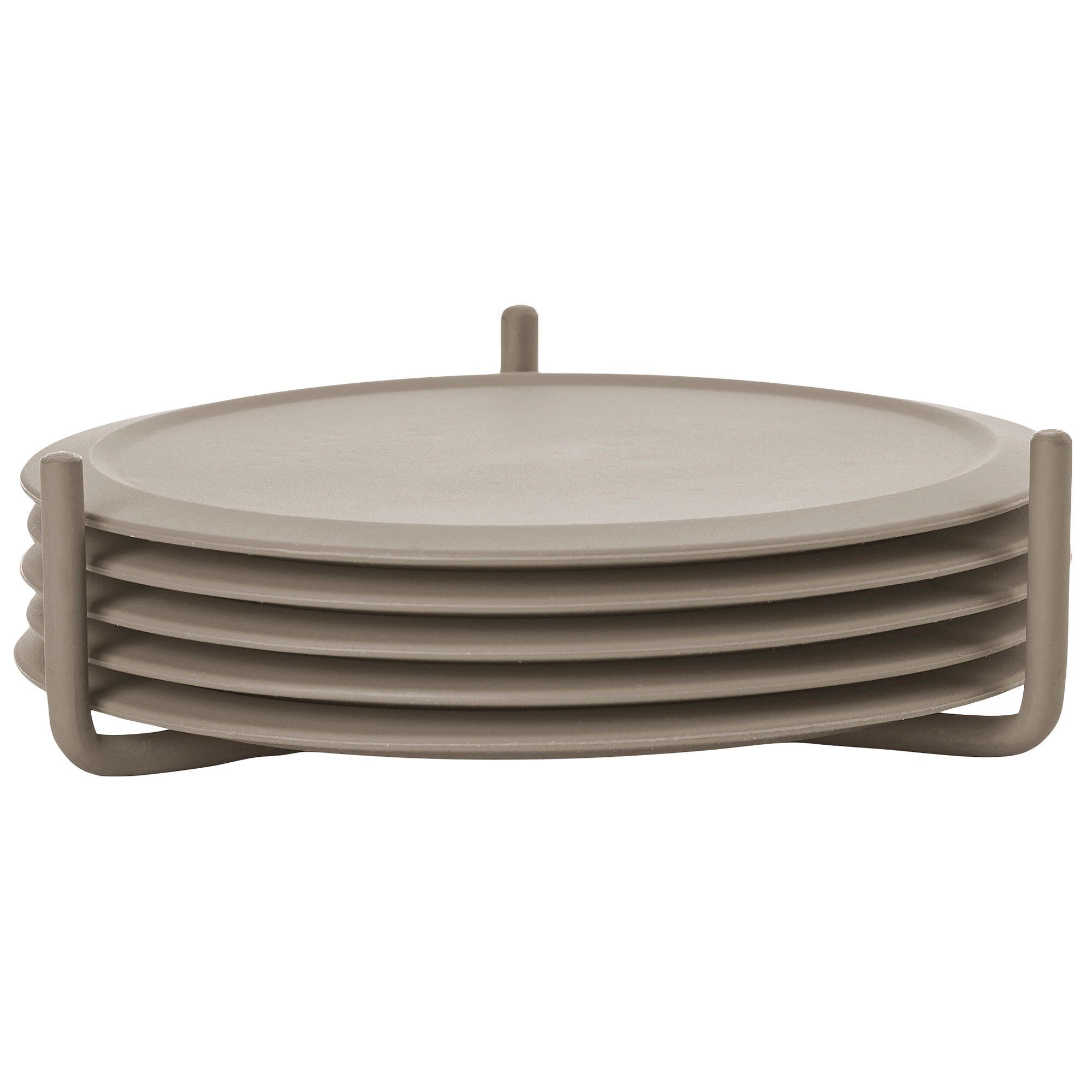 Glasbrik, taupe, 6 stk.