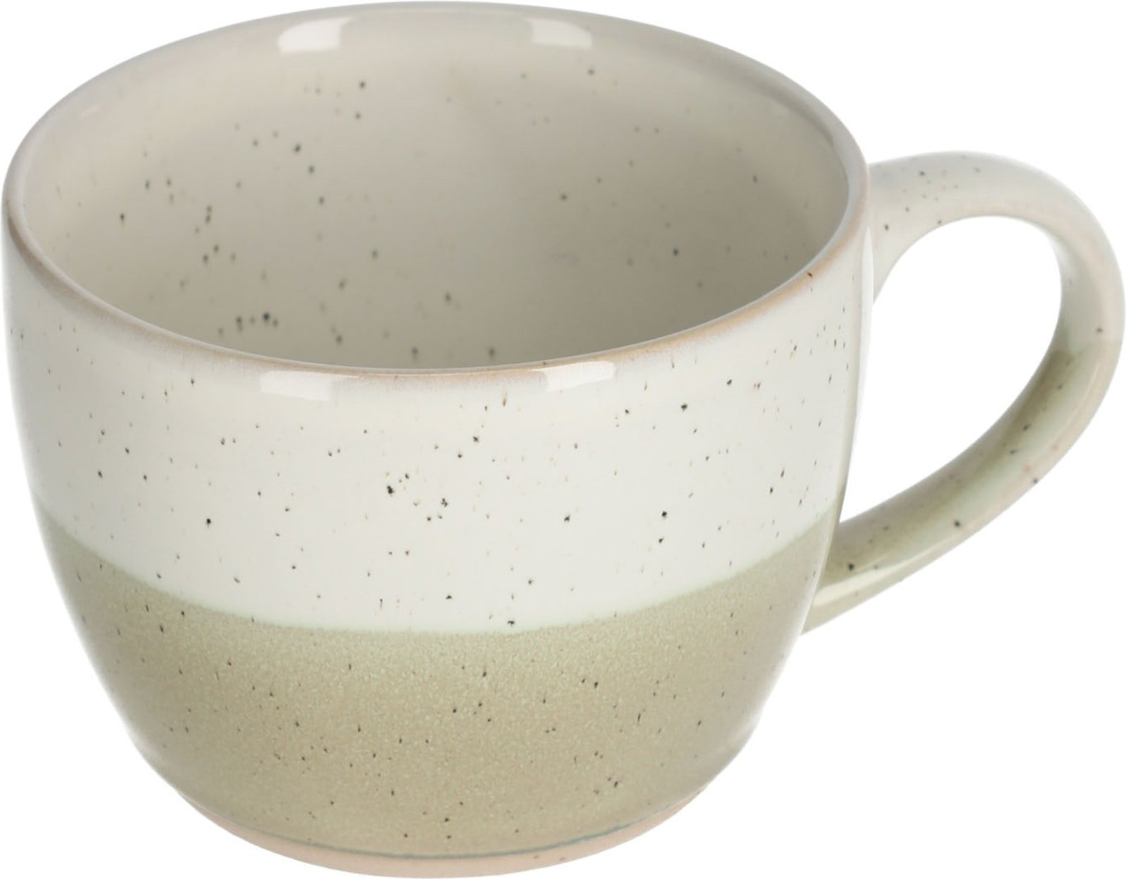 Krus Kave Home Elida Rustikt Keramik Beige/Grøn Ø11 x H8,3 cm