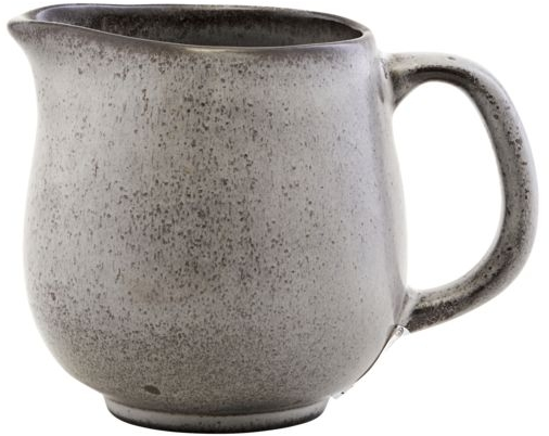 Kande Nicolas Vahé Stone håndlavet stentøj Ø10 x 10 cm grå  -  mælkekande/flødekande